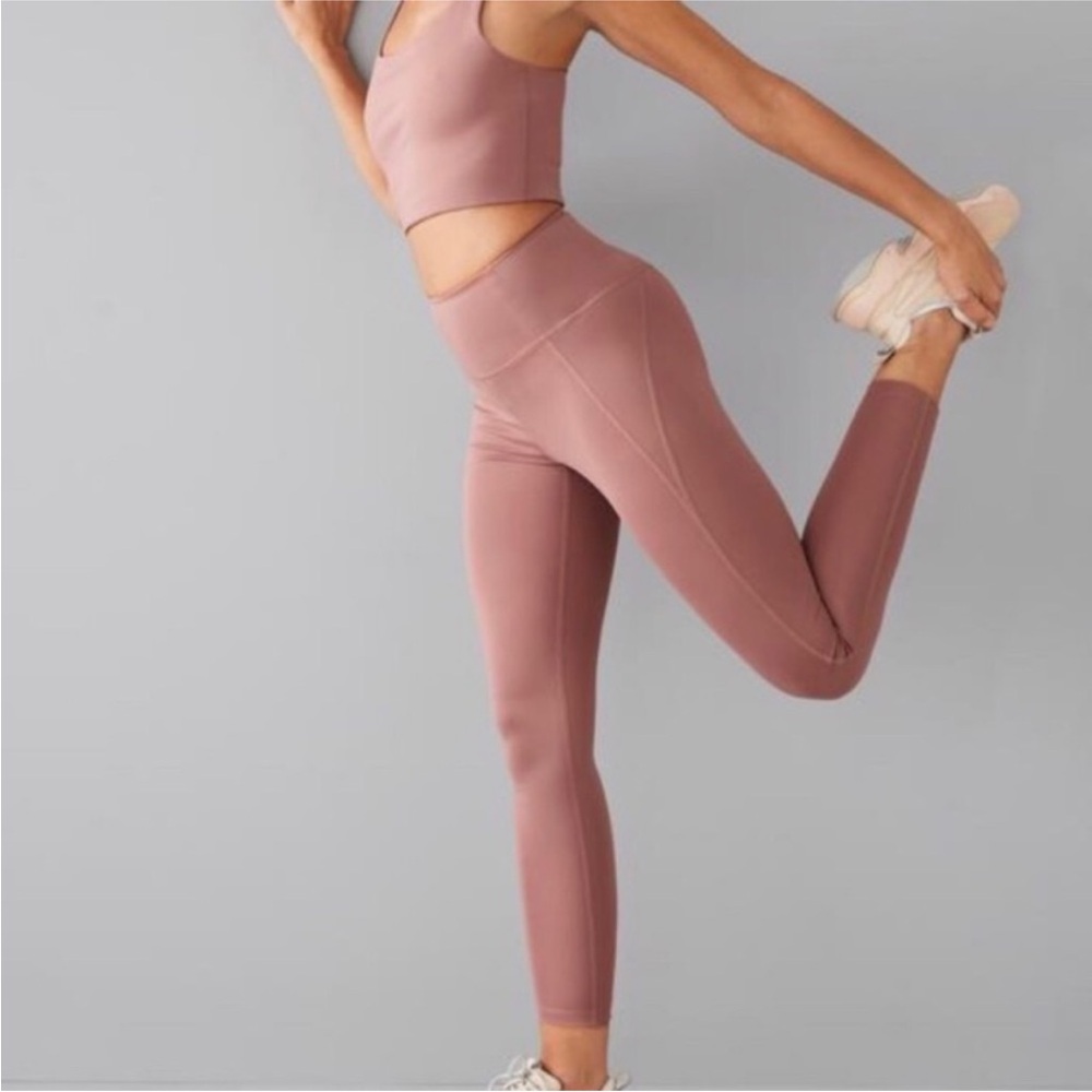 Girlfriend Collective Rose Pink‎ High Rise Leggings